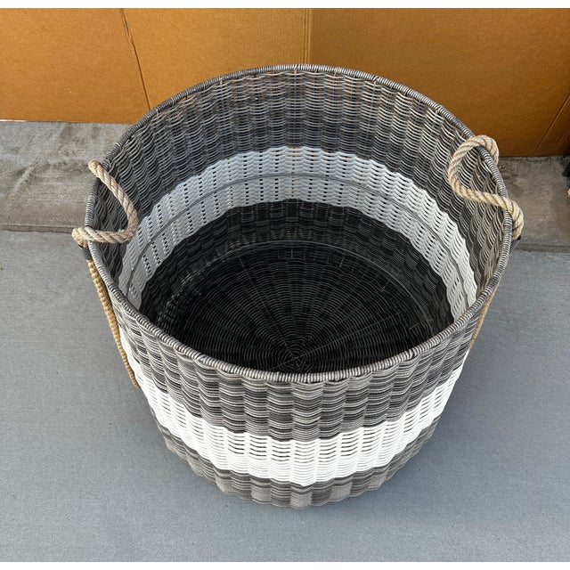 Thomasville Large Indoor/Outdoor Water Resistant Basket Chairish