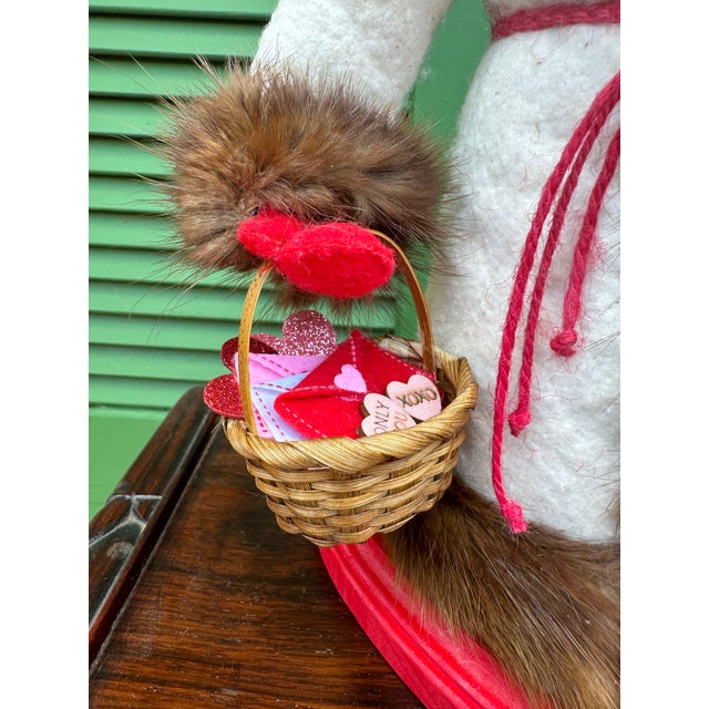 Wood Original Handcrafted Valentine Figure For Sale - Image 7 of 12