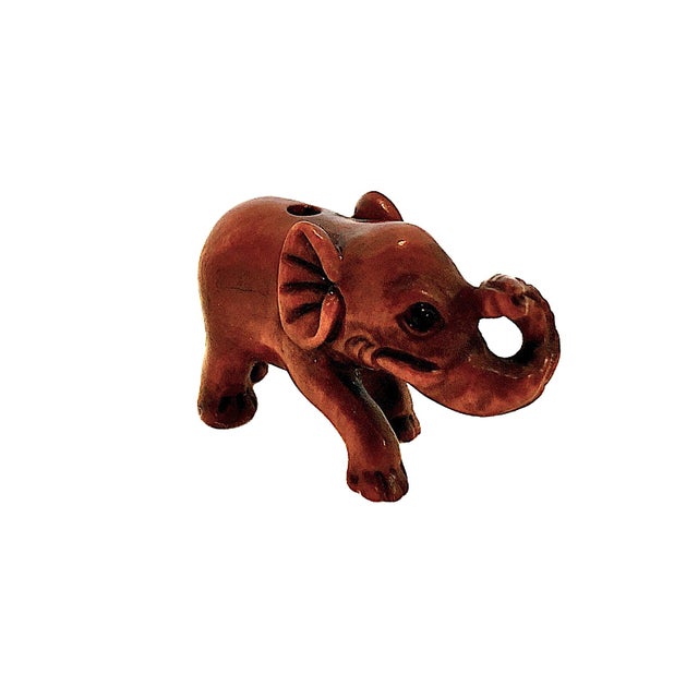 A Collection of Miniature, Hand-Carved Elephant Netsukes For Sale - Image 15 of 18