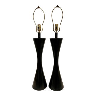Pair of Midcentury Style Palecek Lamps For Sale