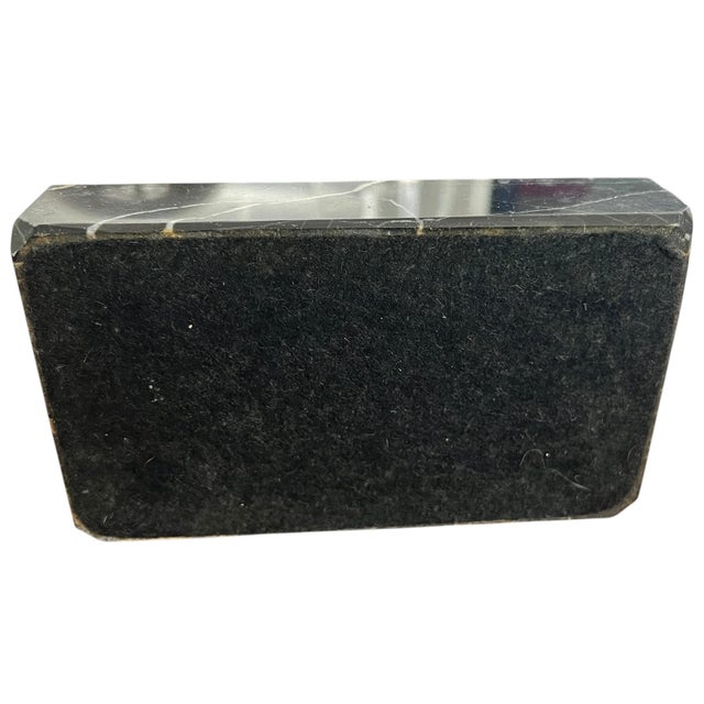 Vintage Italian Marble & Brass Desk Organizer / Letter Holder For Sale In Jacksonville, FL - Image 6 of 6