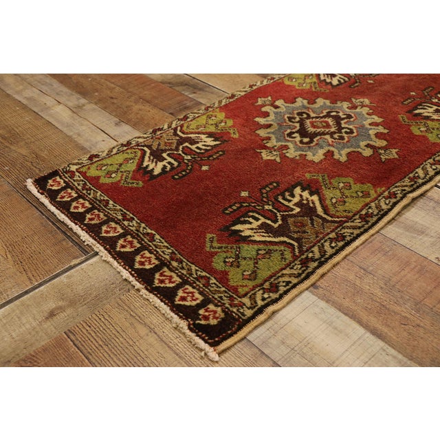 Vintage Turkish Yastik Rug - 01'08 X 03'02 For Sale In Dallas - Image 6 of 8