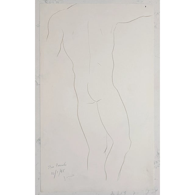 From the estate of Chicago artist James Frederic Bone (1929-2015). Steve French was one of his favorite models in life...