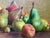 Still Life with Pears, Late 19th Century, Oil Painting For Sale - Image 8 of 12