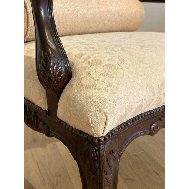 1990s Pair Custom French Bergere Chairs For Sale - Image 4 of 7