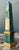 Late 20th Century Vintage Neoclassical Green Marble Obelisk For Sale - Image 5 of 12