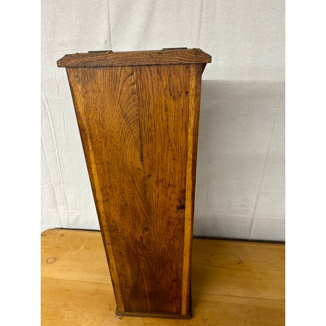 Early 20th Century Antique Oak Baguette Box For Sale - Image 5 of 7