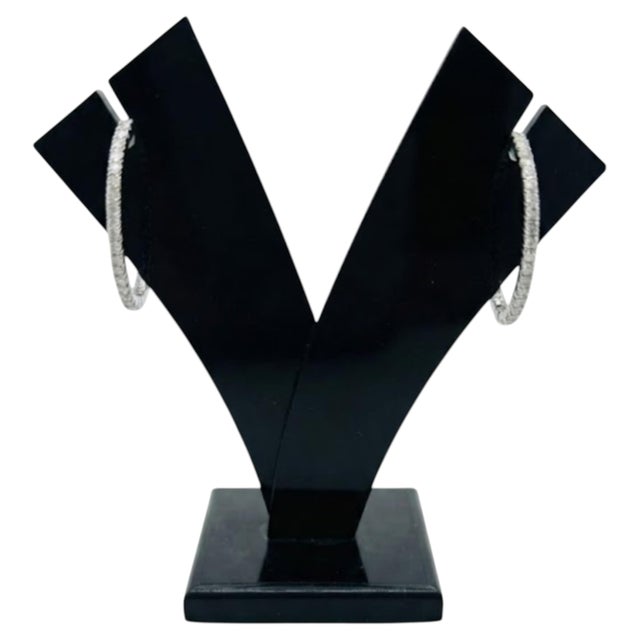 Natural Diamond 0.60cts Earring in 18k Gold For Sale - Image 4 of 8