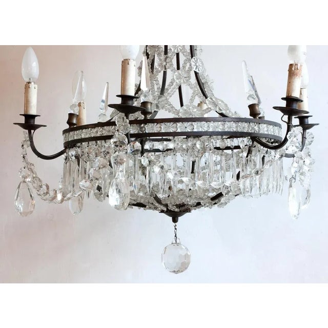 Italian Chandelier, 1950s For Sale - Image 6 of 9