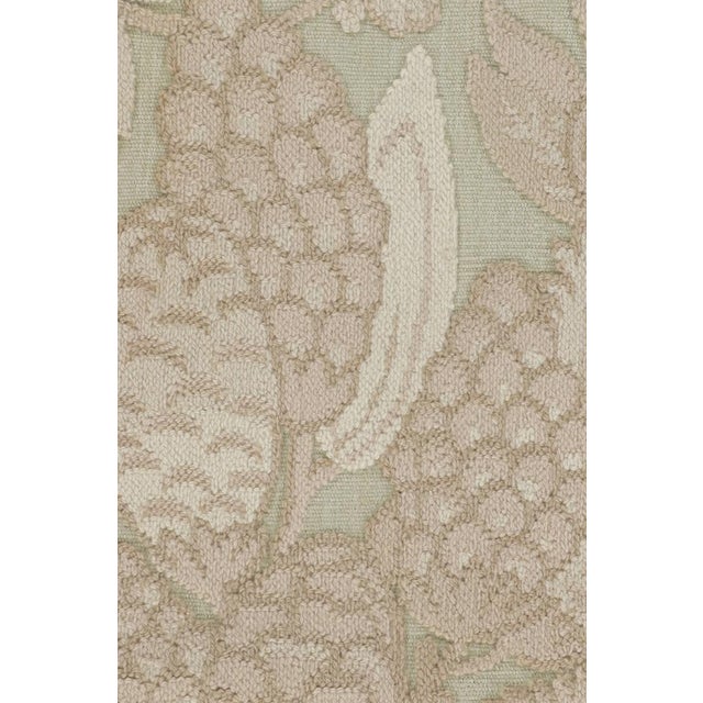 Traditional Rug & Kilim’s Tudor Style Extra-Long Runner Rug in Cream With Floral Patterns For Sale - Image 3 of 8