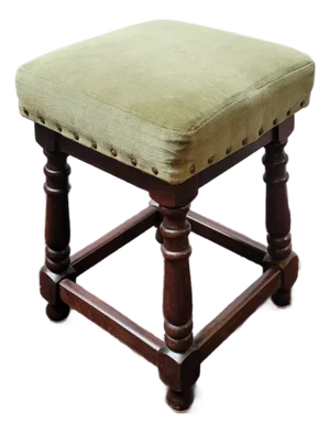 Antique English Small Stool Seating or Footstool