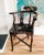Black Vintage Chinese Dark Rosewood Mother of Pearl Inlay Corner Chair For Sale - Image 8 of 10