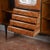 Wood Herringbone Veneered Sideboard with Bar Drop-Down Door For Sale - Image 7 of 9