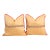 Pair of Gold Zardozi-Embroidered Silk Pillow Covers, Embroidered Band For Sale