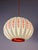 Pendant Lamp with Red Floral Details by Lars Schiøler For Sale - Image 5 of 11