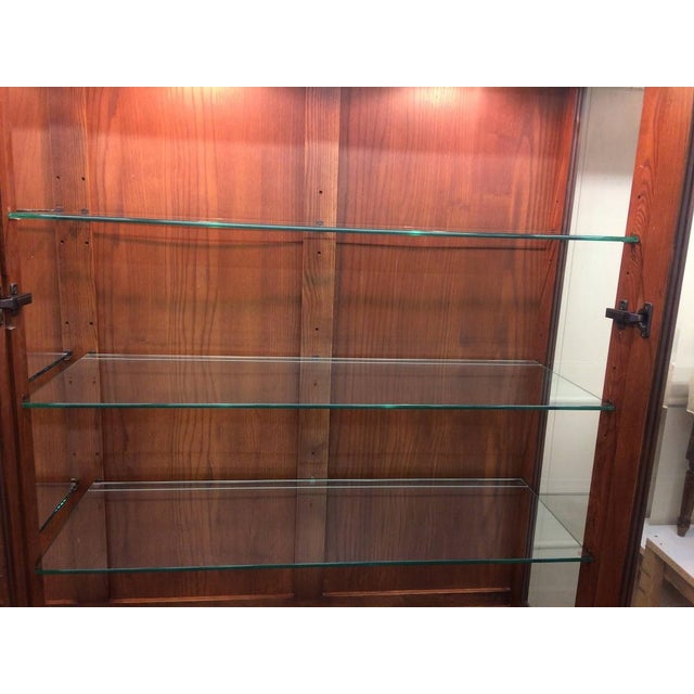 Wood Vintage China Cabinet, Ethan Allen Furniture For Sale - Image 7 of 8