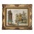 Vintage Impressionist European Street Scene Oil Painting in Ornate Gilt Frame For Sale