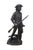 French 1987 Terrance Patterson Bronze Patinated Terracotta Concord Minute Man Statue For Sale - Image 3 of 14