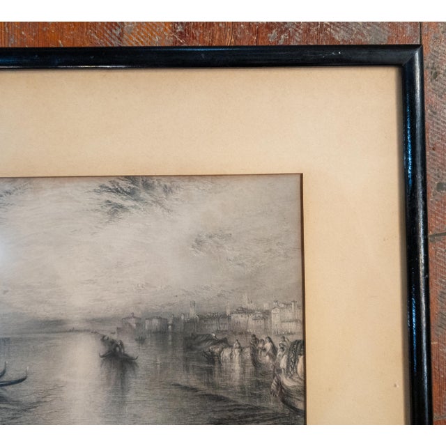 19th Century English Steel Engraving After "Approach to Venice" by JMW Turner For Sale - Image 4 of 16
