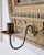 Wood 19th Century Swedish Neoclassical Painted Mirror With Sphinx Crest and Candle Sconce For Sale - Image 7 of 11