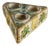 Spice Rack in Polychrome Majolica For Sale