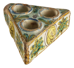 Spice Rack in Polychrome Majolica