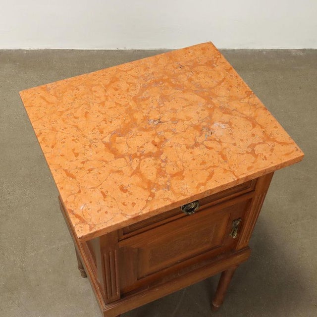 Wood Neoclassical Style Bedside Tables in Mahogany, Set of 2 For Sale - Image 7 of 10