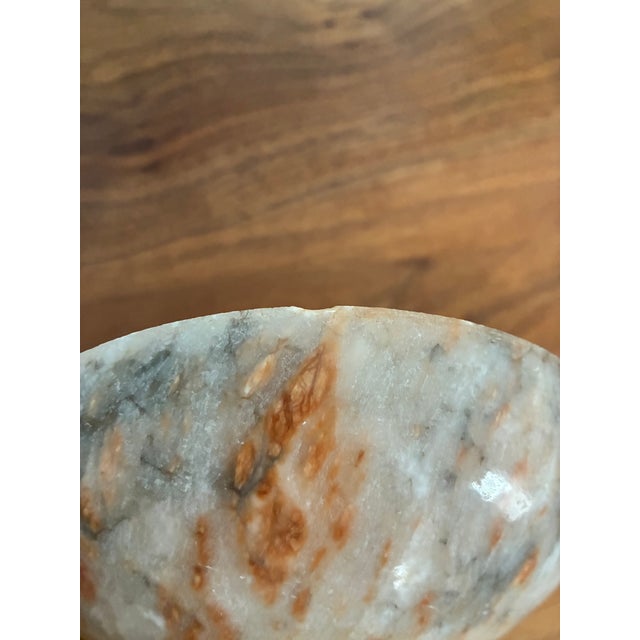 Vintage Alabaster Pedestal Jar For Sale - Image 9 of 10