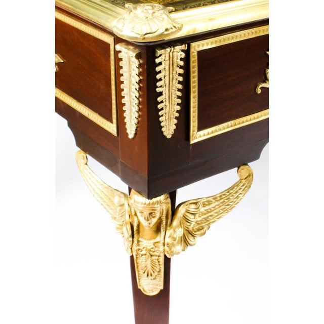 French Empire Bureau Plat Desk, 19th Century For Sale - Image 10 of 18