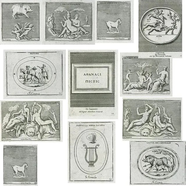 Pair 19th Century French Neoclassical Framed Engravings For Sale - Image 10 of 12