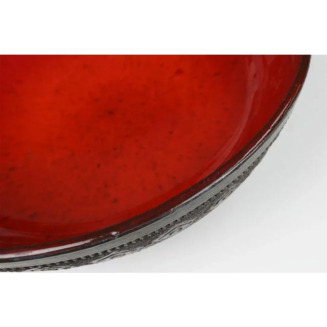 Red Amphora Bowl, 1960s For Sale - Image 10 of 13