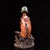 1980s Vintage Chinese Cloisonne Enamel Koi Fish Statue, Champleve Carp Sculpture With Lotus Wave Base For Sale - Image 5 of 9