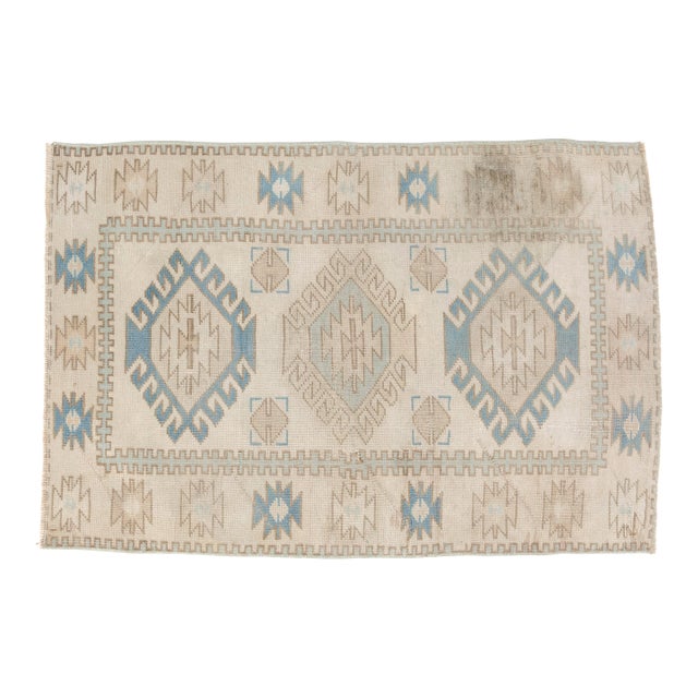 Mid 20th Century Greometric Anatolian Kurdish Carpet For Sale