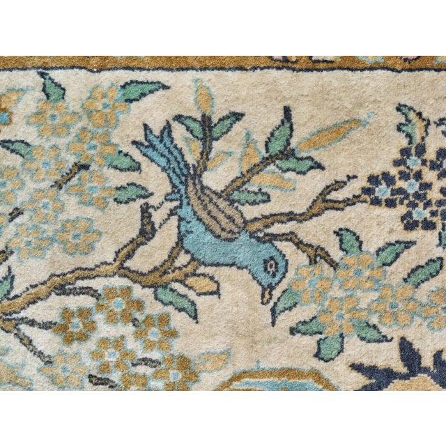 Middle Eastern Tree of Life Tabriz Rug For Sale - Image 4 of 8