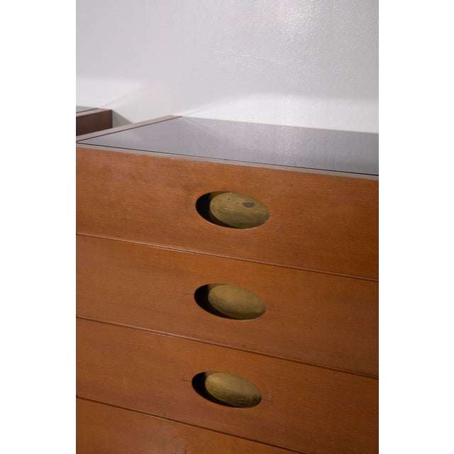 Brass Chests of Drawers by Luigi Caccia Dominioni, 1950s, Set of 2, in Very Good conditions. Designed 1950 to 1959 I have...