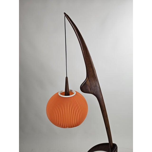 Praying Mantis Floor Lamp from Rispal, France, 1950s For Sale - Image 9 of 15