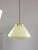 Mid-Century Modern Italian Yellow Glass and Brass Pendant Lamp, 1960s For Sale - Image 11 of 15