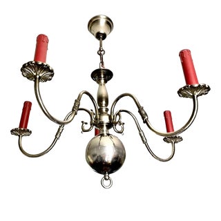 Dutch Grey Metal Chandelier, 1970 For Sale