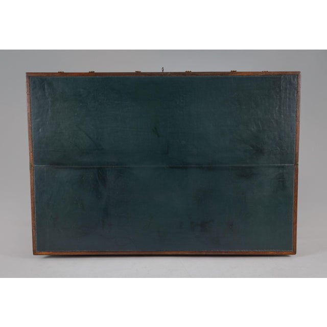 Wood Mid 19th Century Victorian Mahogany Flip-Top Writing Table For Sale - Image 7 of 13