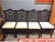 Elegant and timeless, this set of six vintage dining chairs by Century Furniture features a striking chinoiserie-inspired...