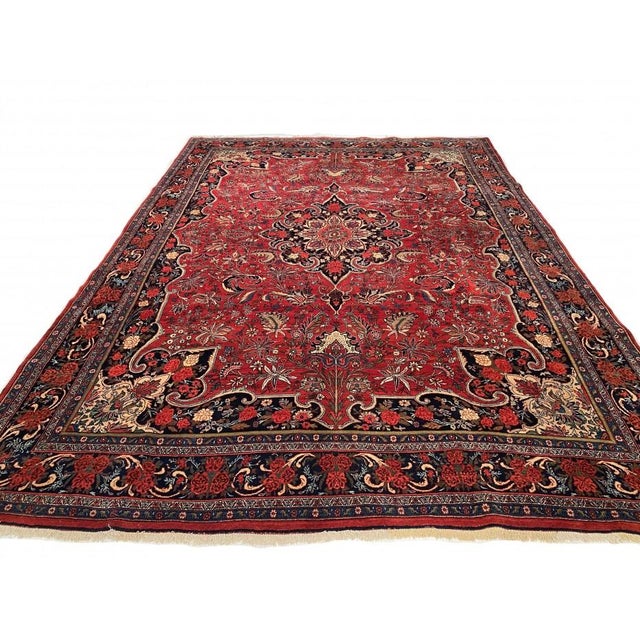 Antique Persian Bidjar Hand-Knotted Rug For Sale - Image 4 of 9