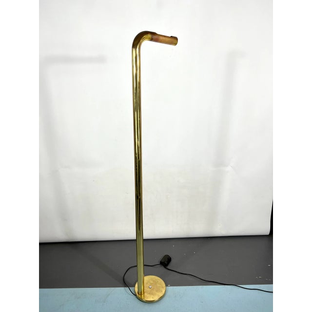 Brass Tube Floor Lamp, Italy, 1970s For Sale - Image 9 of 12