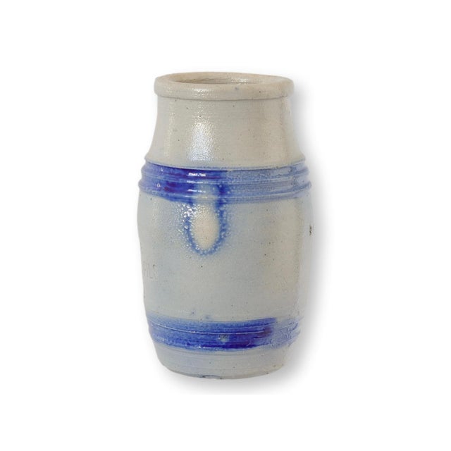 Charming late 19th to early 20th century French stoneware mustard pot from L. Lepoutre & Fils of Wervicq, known for their...