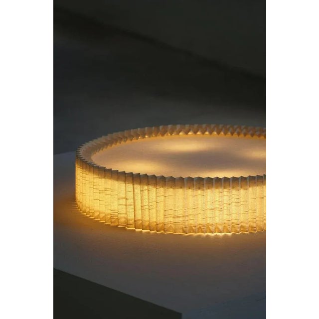 Mid-Century Modern Wall Sconce in Linen, 1950s For Sale - Image 9 of 13