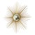 Fantastic vintage sunburst mirror, iconic sunburst mirror by top brand Chaty Vallauris, mirror made of gold-colored metal...