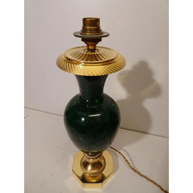 Beige Mid-Century French Neoclassical Table Lamp Attributed to Pierre Giraudon for Art-Lux For Sale - Image 8 of 15