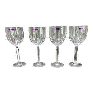 Late 20th Century Waterford Marquis Crystal Water Wine Goblets Original Label Germany- Set of 4
