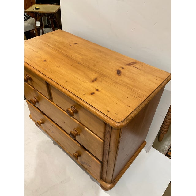 19th Century English Pine Chest of Drawers 019 Chairish