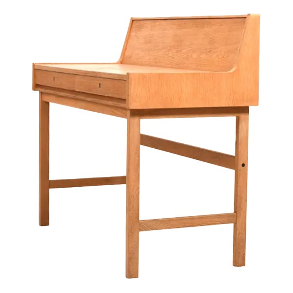 Danish Modern Oak Desk, 1960s For Sale