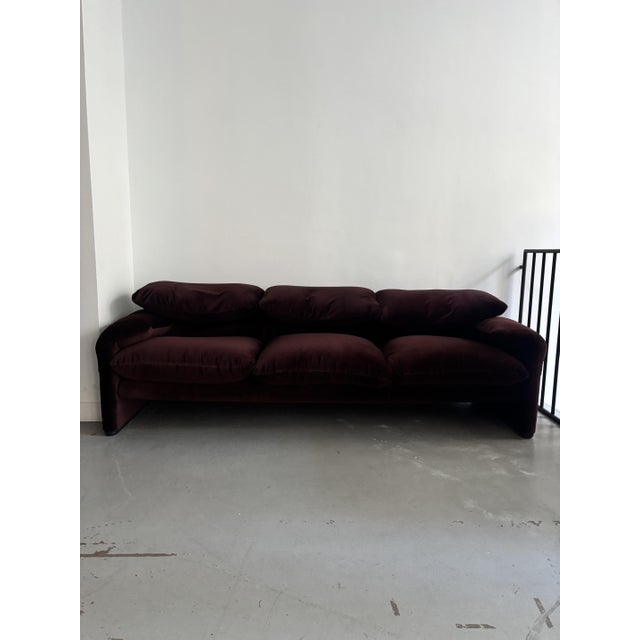 Maralunga 3-Seater Sofa by Vico Magistretti for Cassina, 1974 For Sale - Image 9 of 9
